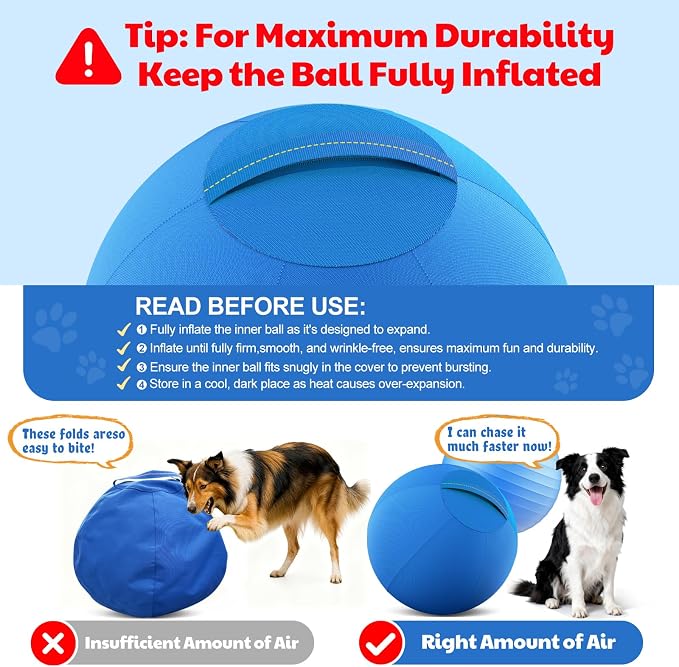 Happypaw 18'' Herding Ball for Dogs – Enhanced Chew Resistance & Heavy-Duty - Image 2