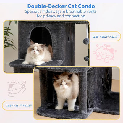 Heybly Cat Tree, 25.6-inch Cat Tower - Image 8