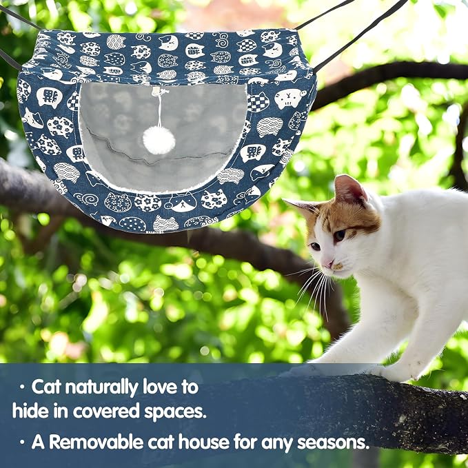 2Pcs Cat Hammock for Cage, Double Layer Cat Hanging Hammock for Cage, Soft - Image 4