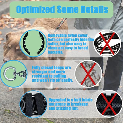 Prong Training Collar for Dogs, Rotating Ring Welding, Adjustable Dog Training - Image 2
