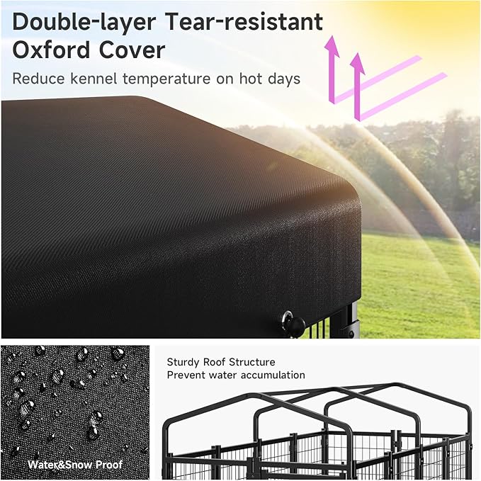 Dog Kennel Outdoor, Large Outside Dog Kennel - Image 5