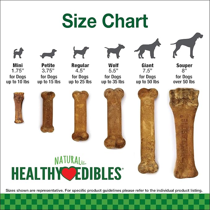 Nylabone Healthy Edibles Natural Dog Chews, Long Lasting Bones - Image 5