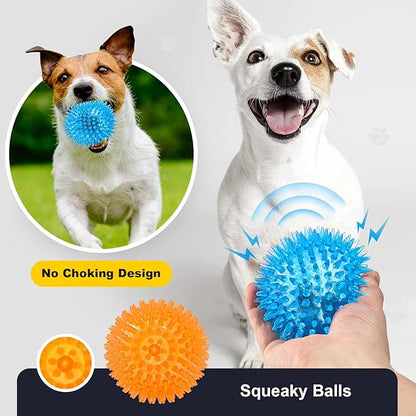 VITEVER 3.5” Squeaky Dog Toy Balls Puppy Chew Toys - Image 4