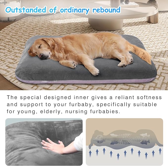 Magic Dog Super Soft Medium Dog Bed, 32 Inches Orthopedic Foam Pet Beds - Image 2