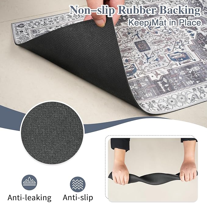 famibay Dog Food Mat, Absorbent Cat Dog Mats - Image 7