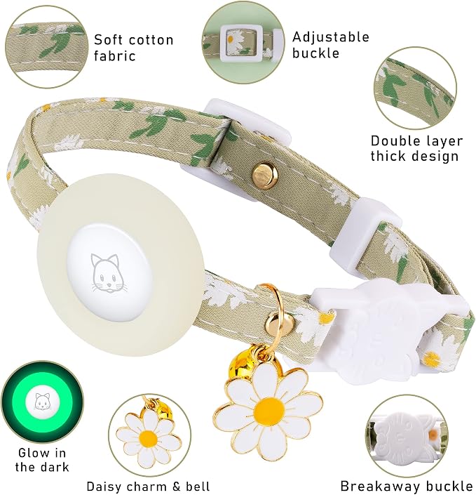 Airtag Cat Collar, JXFUKAL Kitten Collar Breakaway - Image 3