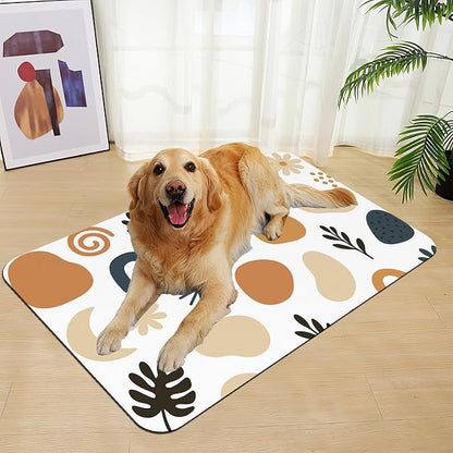Boho Style Dog Food Mat–Christmas Stocking Absorbent Quick Dry Feeding Placemat - Image 7