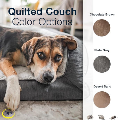 Serta Orthopedic Quilted Couch Dog Bed - Image 6