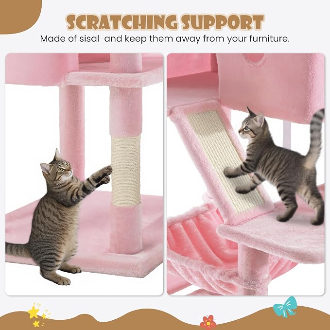 SHA CERLIN 81in Multi-Level Tall Cat Tree Tower - Image 7