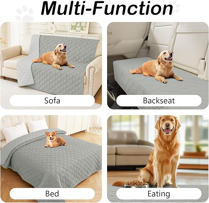 hyha Waterproof Dog Bed Blanket, Soft Pet Blankets, Waterproof Couch Cover - Image 4