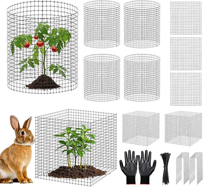 60Pcs Plant Protectors from Animals, Outdoor Plant Cages to Keep Animals Out Out by APOCHON