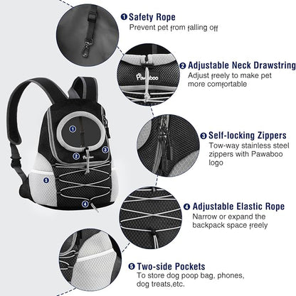 Pawaboo Pet Dog Carrier Backpack, Puppy Dog Travel Front Carrier - Image 6