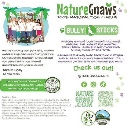 Nature Gnaws Bully Sticks for Dogs 11-12" - Image 5