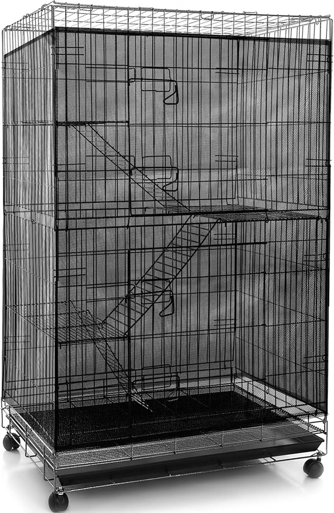 Shappy Large Bird Cage Seed Catcher, Bird Cage Cover Net Skirt Guard, by Shappy