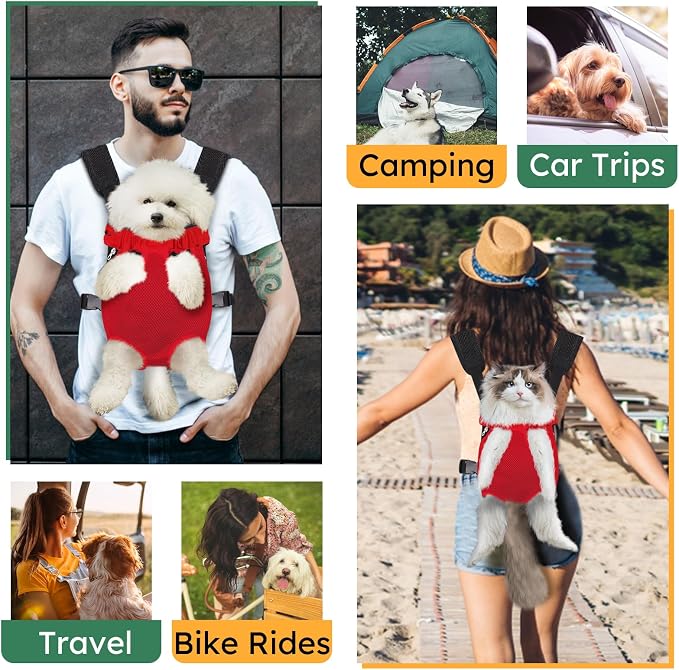 Pet Carrier Backpack, Hands-Free Adjustable Dog Front Carrier Legs Out & - Image 5