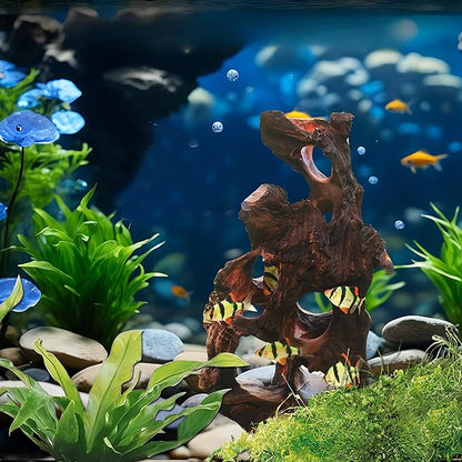 Natural Wood Aquarium Cave Betta Fish Hideout - Image 4