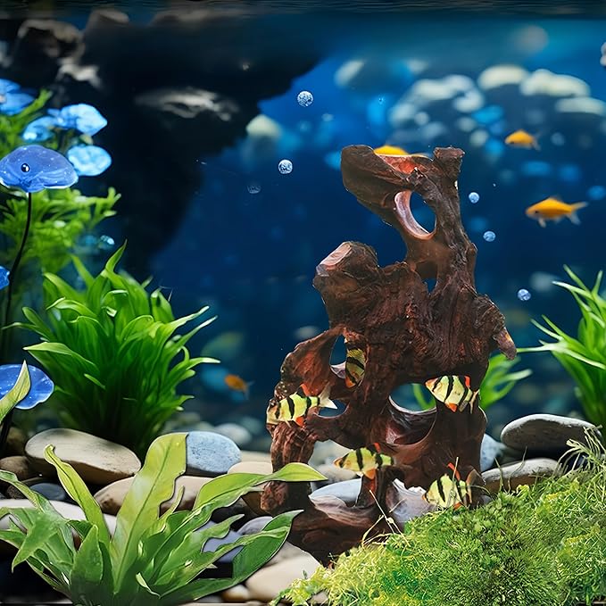 Natural Wood Aquarium Cave Betta Fish Hideout - Image 6