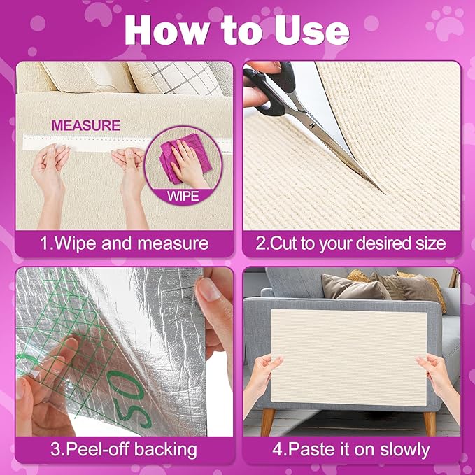 23.6x15.8 Cat Wall Scratcher Mat - Image 8
