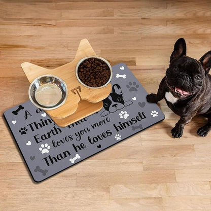 Pet Feeding Mat for Floors Waterproof Dog Mat for Food and Water Absorbent - Image 8