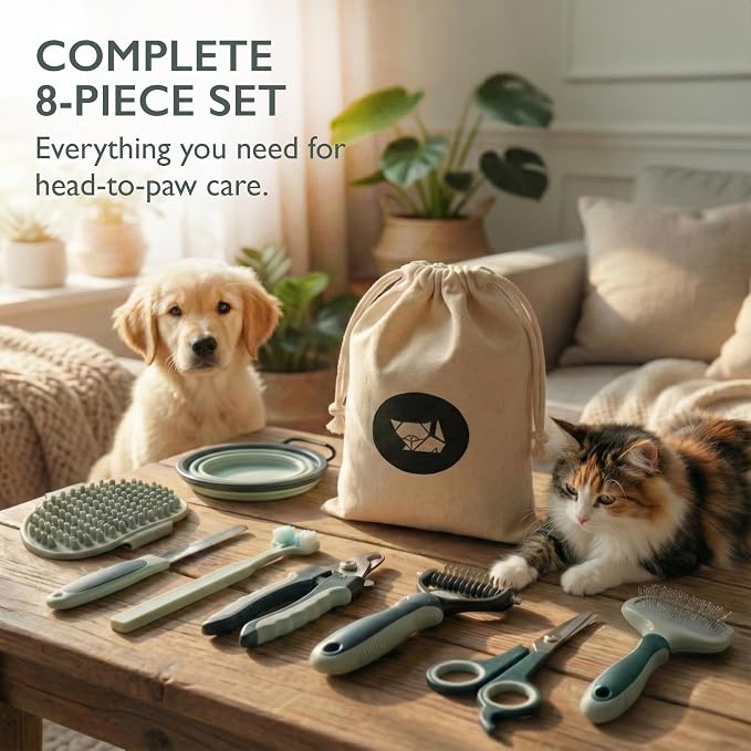 HamInWay 8-in-1 Pet Grooming Kit - Image 6