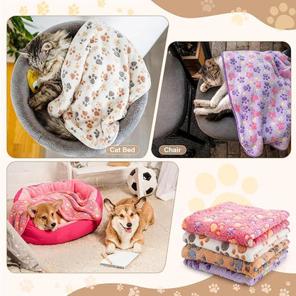 Tatuo 4 Pcs Dog Blanket for Pet Cat Blankets Indoor Puppy Teething Stuff Toys - Image 4