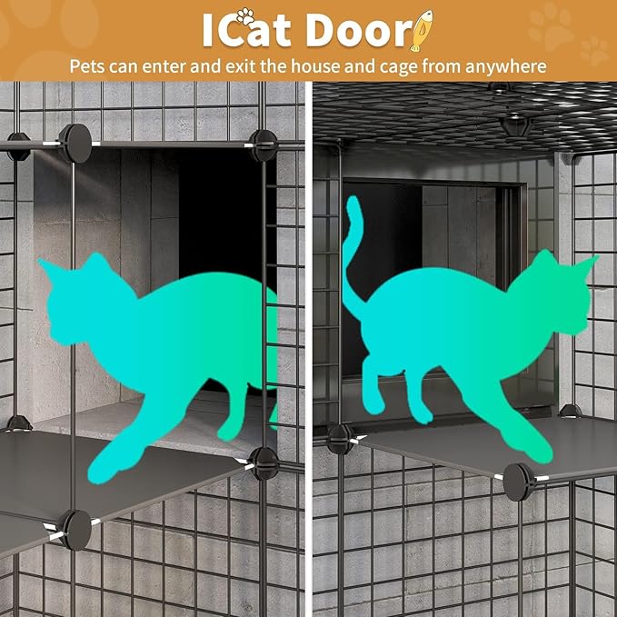 Oneluck 41Inch Catio Outdoor Cat Enclosure - Image 4