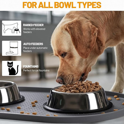 Hubulk 100% Waterproof Silicone Pet Feeding Mat - Image 6