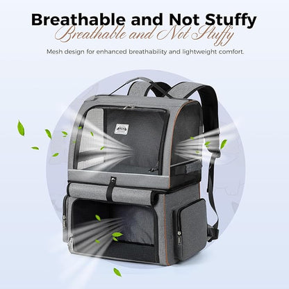Lekebobor Double Cat Backpack Carrier - Image 3