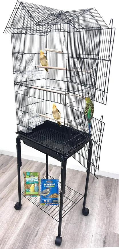 63" Roof Top Bird Flight Parrot Pet House Home Cage by Mcage