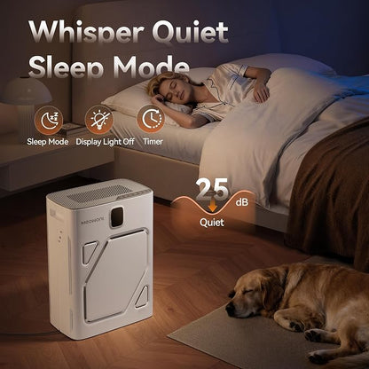 Meowant Air Purifier for Home Large Room 2600ft², H13 HEPA Filter, Double Air - Image 7