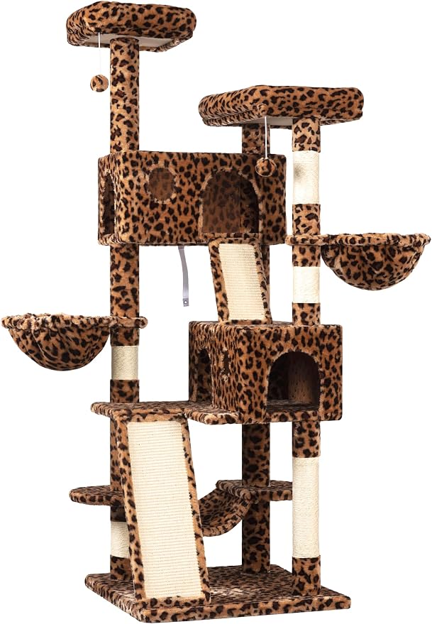 WEEWAY Cat Tree Tower for Indoor Cats, Stand House Condo Cave, Sisal Scratching - Image 4