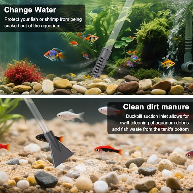 7 Pieces Fish Tank Vacuum Gravel Cleaner Kit - Image 4