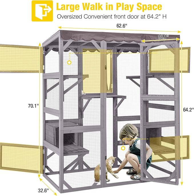Aivituvin Catio Outdoor Cat Enclosure - Image 9