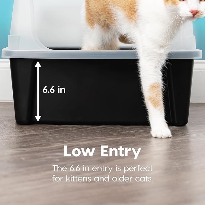 IRIS USA XX-Large Cat Litter Box, Open Top Extra Large Litter Box - Image 4