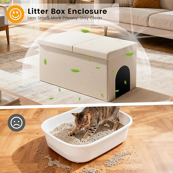 3-in-1 Cat Litter Box Enclosure - Image 2