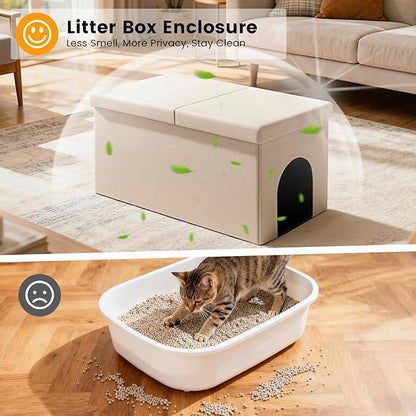 3-in-1 Cat Litter Box Enclosure - Image 2