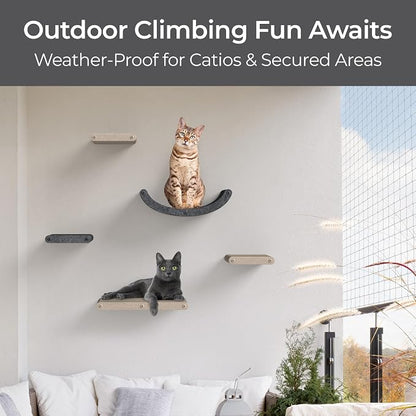 Wall Mounted Cat Perch Long Shelf by Pryde Pets - Image 9