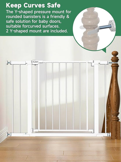 Baby Gate for Stairs, Stairs and Doorways Child Gate Pressure Mounted Safety - Image 8
