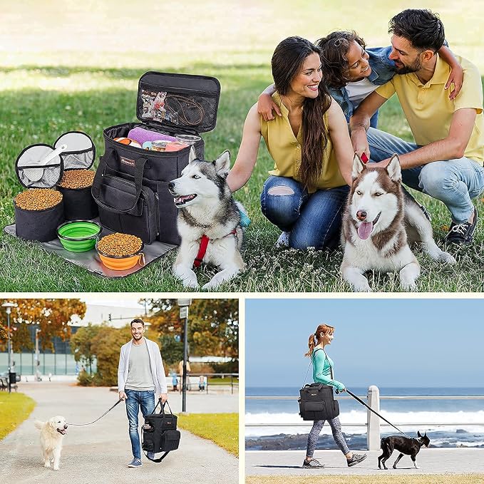 Modoker Dog Travel Bag with 2 Collapsible Dog Bowls, 1 Dog Backpack, Airline - Image 6