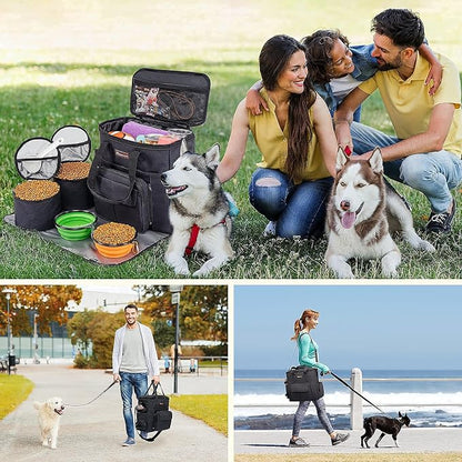 Modoker Dog Travel Bag with 2 Collapsible Dog Bowls, 1 Dog Backpack, Airline - Image 6