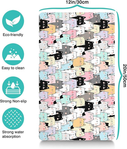 Pet Feeding Mat for Floors Waterproof Dog Mat for Food and Water Absorbent - Image 4