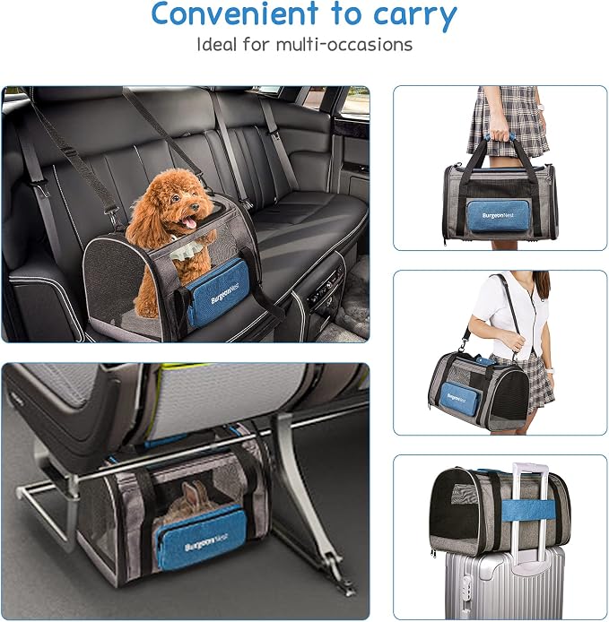 BurgeonNest Cat Carrier for Large Cats 20 lbs, Medium Pet Under 25 lbs - Image 7
