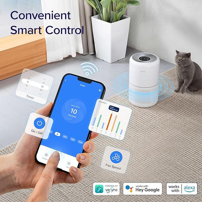 LEVOIT Air Purifiers for Home Bedroom, HEPA Sleep Mode, AHAM VERIFIDE, Smart - Image 7