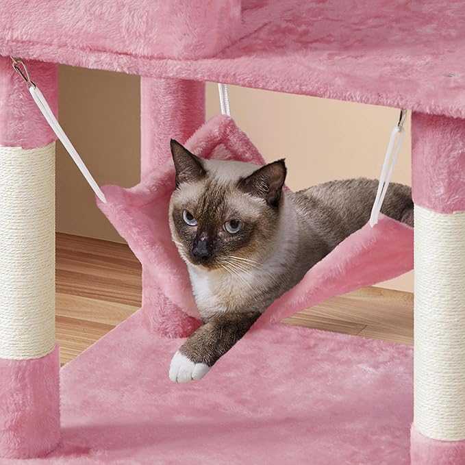Yaheetech Multi-Level Cat Tree, Large Cat Tower - Image 9