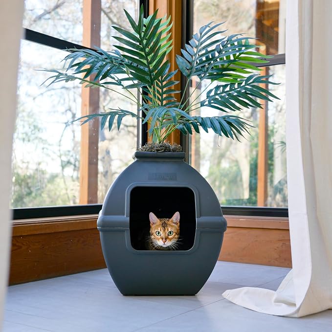 Good Pet Stuff Hidden Litter Box Planter, Decorative Cat Litter Enclosure - Image 11