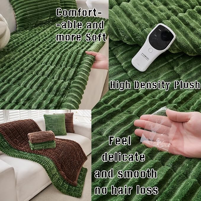 Sofa Cover Fuzzy Couch Cover for Pet, Couch Covers for Dogs Washable Non-Slip - Image 3