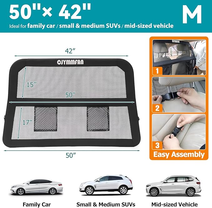 Dog Barrier for Car Back Seat & Cargo Area - Image 7