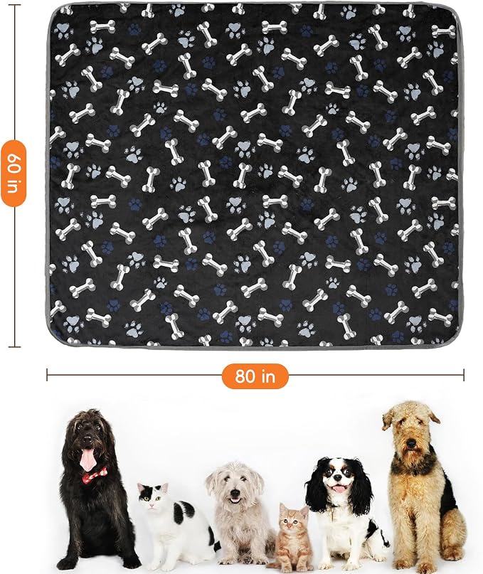 Waterproof Dog Blankets Pet Blanket, Soft Fluffy Sofa Car Bed Protector - Image 2