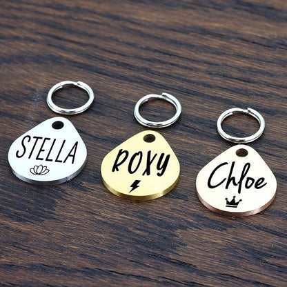 Ultra Joys Cat ID Tag Personalized Pet Tags, Durable Stainless Steel Small Pet - Image 2