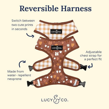 Lucy & Co. Cute Reversible Dog Harness Walking Halter - Image 2